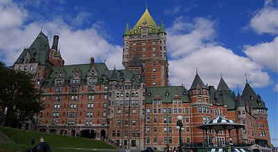 Québec City old town and Château Frontenac
